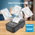 thumbnail image 4 of Yeacher Portable 58mm Thermal Receipt Printer Wireless BT Mini Bill Ticket POS Mobile Printer with, 4 of 8