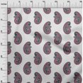 thumbnail image 2 of oneOone Viscose Chiffon Fabric Paisley Block Print Fabric BTY 42 Inch Wide, 2 of 4