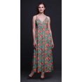 thumbnail image 4 of Bimba Robe Longue Maxi à Bretelles Spaghetti Ajustables à Imprimé Floral, Tenue de Plage d'Été - X-Grand, 4 of 6