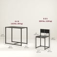 thumbnail image 3 of HOMCOM Ensemble de Salle à Manger Industriel pour 2, Petite Table et Chaises de Cuisine, 3 of 10