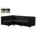 thumbnail image 4 of Meridian Furniture Alina Sectionnel Modulaire en Velours Noir, 4 of 19
