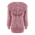 thumbnail image 4 of Fiogavroetic Women's Oversized Open Front Hooded Draped Pockets Cardigan Coat, 4 of 5