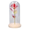 thumbnail image 3 of Light Rose Glass Cover, Light Up Rose Glass Colorful Gold Artificial Romantic  For Anniversary Red, 3 of 8
