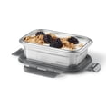 thumbnail image 2 of Starfrit LocknLock Steel, Stainless Steel Food Storage Container, Capacity of 14oz/400ml, with Lid, 2 of 8