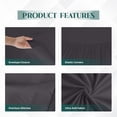 thumbnail image 3 of Beddora Lightweight Microfiber Sheet Set – Soft, Breathable, Quick-Dry & Wrinkle-Resistant – Includes Flat Sheet, Fitted Sheet & Pillowcases – Double – Forged Iron, 3 of 6