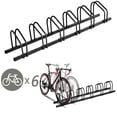 thumbnail image 1 of Gymax 6 Bike Bicycle Stand Parking Garage Storage Cycling Rack Black, 1 of 10