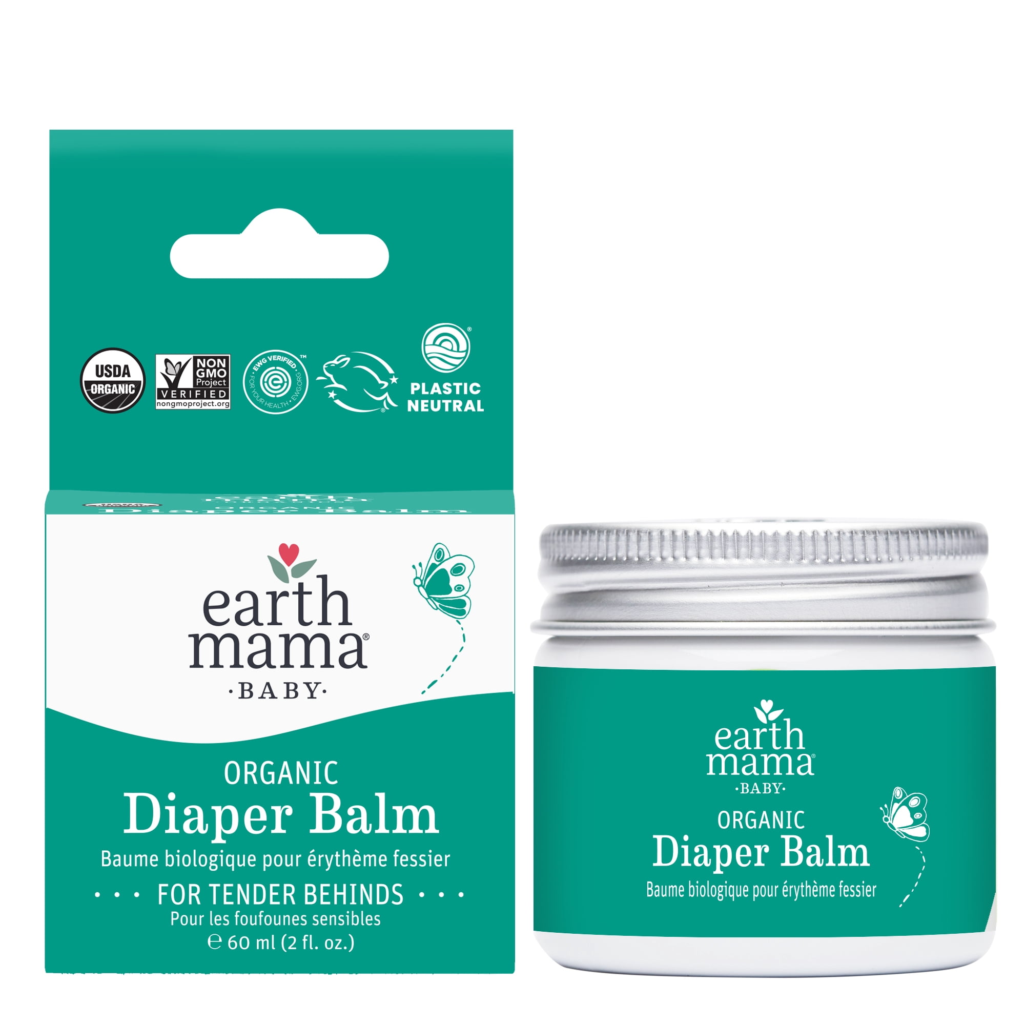 Baume pour couches bio Earth Mama 60 ml