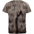 thumbnail image 2 of Halloween Grey Cat Costume All Over Adult T-Shirt, 2 of 2