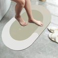 thumbnail image 4 of stanreset 40x60cm Non Slip Bath Mat Water Absorbent Carpet Quick Drying Bath Rugs Thick for Doorway Bathroom Oval C, 4 of 8