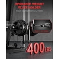 thumbnail image 4 of Home Gym Equipment, Workout Weight Machine with Cable Pulley System, 400LBS Weight Capacity All in One Full Body Exercise Station for Strength Training, Multifunctional Compact Home Gym, 4 of 8