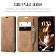 thumbnail image 3 of CaseMe Leather for iPhone 17 Case, Flip Wallet Leather Case with Card Holder Magnetic Closure Shockproof Kickstand Protective Phone Cases Cover for iPhone 17,Brown,For iPhone 17, 3 of 12