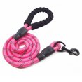 thumbnail image 1 of 5ft Reflective Dog Leash Strong Dog Leash with Comfortable Padded Handle Traction Rolled Dog Leads Anti-Slip Handle Dog Leash Rope for Large and Medium Pets, 1 of 8