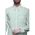 thumbnail image 3 of BESTMAN Long Sleeve Formal Shirt For Men Printed Button Down Cotton Men Shirts, 3 of 5