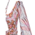 thumbnail image 3 of Qertyioot Maillot de Bain Mode pour Femmes, Bikini à Col en V Imprimé à Liens, 3 of 7