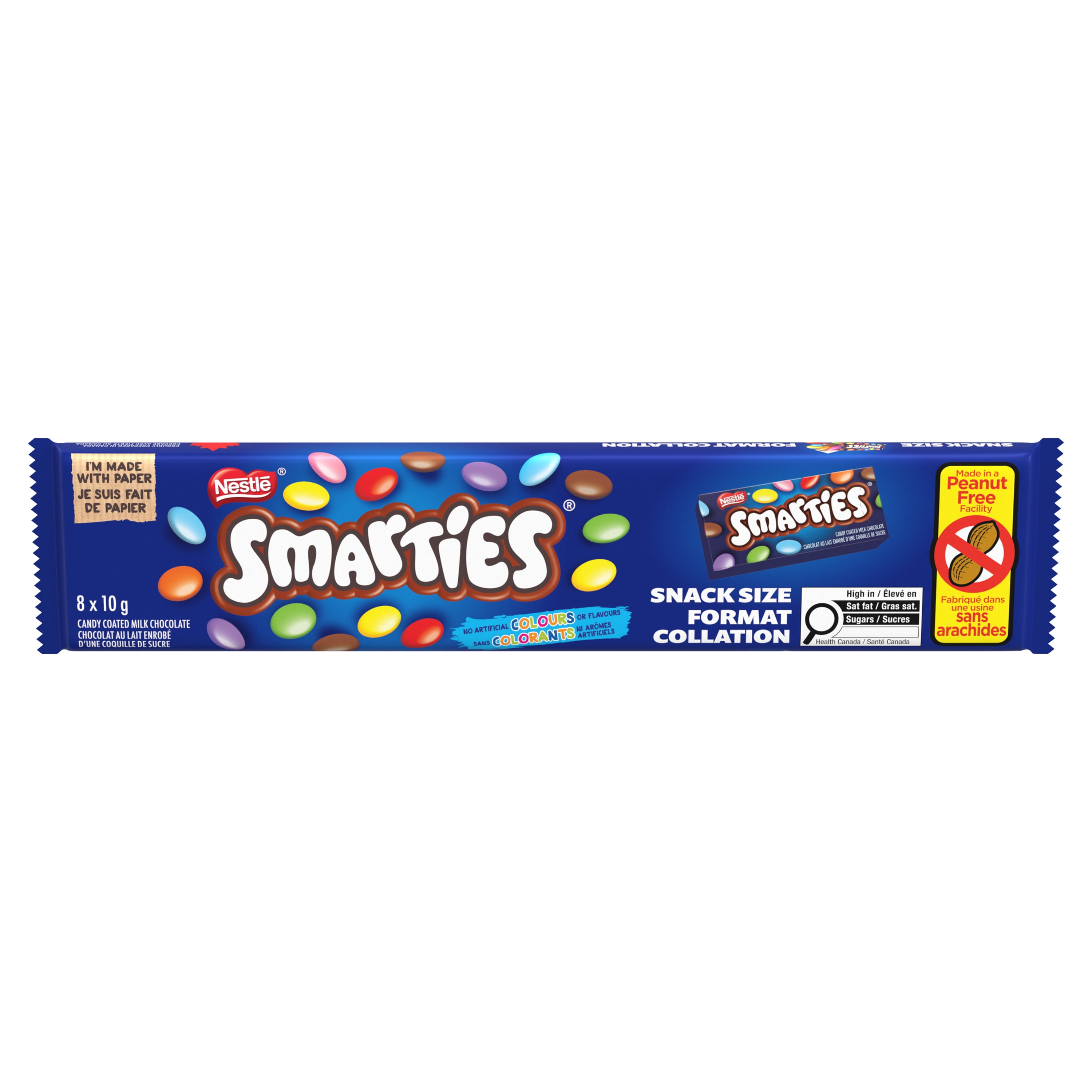 SMARTIES Snack Size, Milk Chocolate, Prepared In A Canadian Peanut-Free Facility