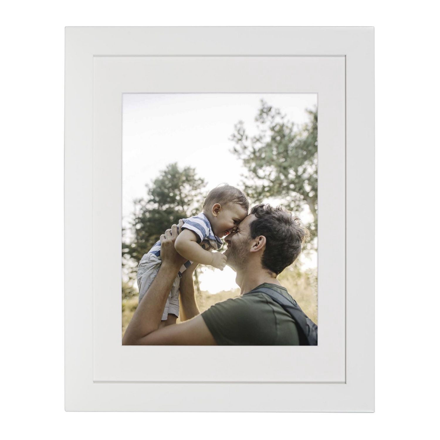 DesignOvation Museum 11" x 14" Matted to 8" 10" Grey Picture Frame