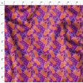 thumbnail image 4 of Soimoi Silk Fabric Triangle & Pine Fruits Print Sewing Fabric Yard 42 Inch Wide, 4 of 5