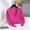 thumbnail image 3 of Mgmyaa Women's Cardigan Long Sleeve Knit Short Jacket Sweaters, 3 of 3