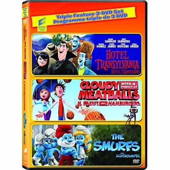 Cloudy With A Chance Of Meatballs / Hotel Transylvania / The Smurfs (Bilingual)