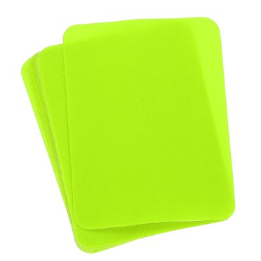 Unique Bargains Iron on Patches Fabric Repair Patches Iron-On Mending 4.9'x3.7' for Clothes, Pants,Pack of 10 (Fluorescent Green)