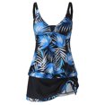 thumbnail image 4 of TopLLC Womens Plus Size Tankini Swimsuits with Skirt Two Piece Ruched Bathing Suits Floral Push Up Beach Swimwear, 4 of 7