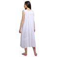 thumbnail image 2 of Moomaya Womens Lace Border Sleepwear For Ladies Button Placket Nightdress, 2 of 4