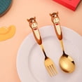thumbnail image 2 of Sentmoon Flatware Silverware Set Year Of The Horses Themed Stainless Steel Spoon and fork Cutlery Set and A Festive Tableware Gift Set, 2 of 7
