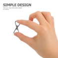 thumbnail image 2 of 1 Set of Metal Interlock Puzzle Rings for Kids and Adults Silver Decor 70 Characters, 2 of 8