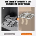 thumbnail image 4 of Yhmxh Bathroom Organizer Bathroom Storage Hanging Clothes Rack Clothes Rack Laundry Clothes Rack Clothes Rack Clothes Rack with Foldable Hanging Points 24 Clip Household Socks Underwear Underwear, 4 of 7