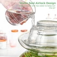 thumbnail image 2 of Pickling Jar, Sealed Fermenting Jar Glass with Water Seal Airlock Lid, Traditional Chinese Fermentation Crock, 88oz Large Capacity Pickle Pot for Pickling Kimchi Sauerkraut, 2 of 6