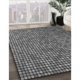 thumbnail image 3 of Ahgly Company Tapis d'Intérieur Lavable à la Machine, Carré, Transitionnel, Noir, Tapis de Zone, 3 Pieds Carré, 3 of 7