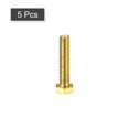 thumbnail image 3 of Unique Bargains Brass Hex Bolts, 5/16-18x1-1/2' 5 Pack Fully Thread Grade 4.8 Machine Screws, 3 of 4