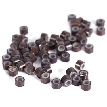 Hair Extension Rings,2000PCS/Bag Silicone Lined Micro Hair Extension Beads Hair Extension Loops Meticulously Designed