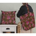 thumbnail image 5 of Soimoi Brown Rayon Crepe Fabric Check & Floral Print Fabric by Yard 46 Inch Wide, 5 of 5
