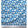 thumbnail image 1 of Soimoi Rayon Fabric Star & Cute Animals Kids Decor Fabric Printed Yard 42 Inch Wide, 1 of 3