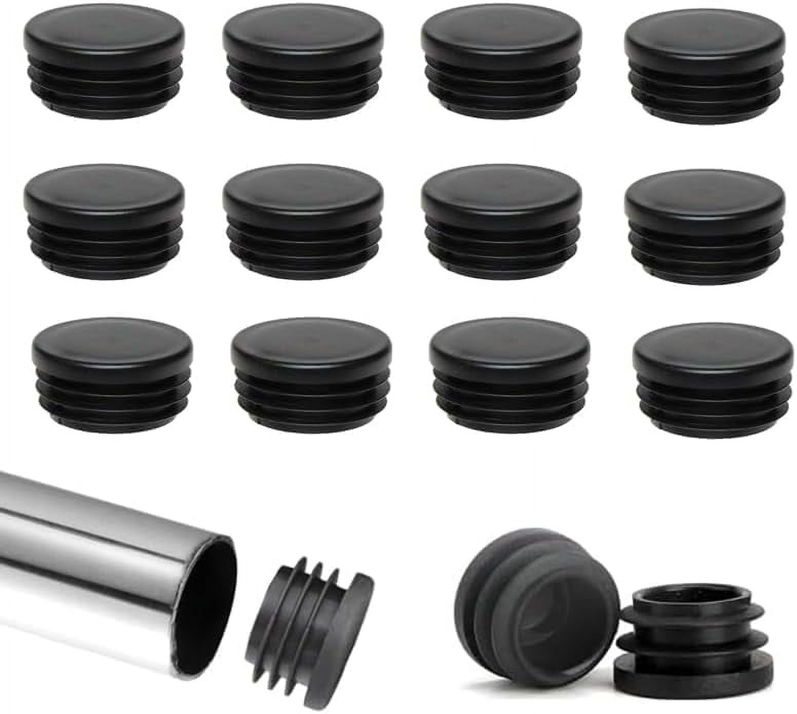 Miangastore 40 Pcs Round Plastic Hole Plugs Inserts End Caps For Tubing Hardware Plug Fences Glide Protection From Chair Legs And Furniture