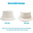 thumbnail image 3 of ORUYROP Bucket Hat for Women Men, Reversible Cotton Summer Sun Beach Fishing Cap Solid Color Style, 3 of 7
