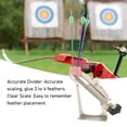thumbnail image 3 of Archery Fletching Jig, Clear Scale Stainless Steel Fletching Stick Tool  For DIY Arrows Shafts, 3 of 8