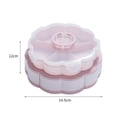 thumbnail image 3 of White Rotating Serving Tray With 10 Divided Compartments 14.5 cm Diameter 12 cm Height Food Safe Plastic, 3 of 4
