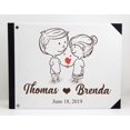 thumbnail image 3 of Darling Souvenir White Couple & Heart Wedding Guest Book Hardbound Guest Sign-In Book Guest Registry Guestbook-9 x 12 Inches, 3 of 5