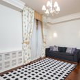 thumbnail image 1 of Casavani Pure Cotton Entrance Hall Area Rug, Black 6x6 feet, 1 of 6