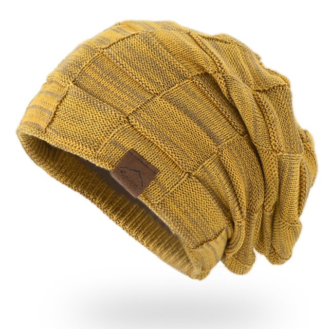 Women Winter Mixed Color Wool Knitting Hat Warm Fashion Pullover Warm Hat