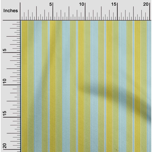 oneOone Cotton Poplin Fabric Multicolor Stripe Print Fabric By Yard 42 Inch Wide
