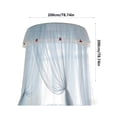 thumbnail image 3 of Kieccall French Style Dome Bed Canopy Foldable Mosquito Net Fine Mesh for Bedroom Home Insect Protection and Romantic Decor, 3 of 6