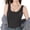Black, variant on Hontri Women's Built-In Bra Camisole - Seamless Sleeveless Tank Top with Removable Padding, Comfortable Wirefree Layering Base Shirt (1PC) (White | M)