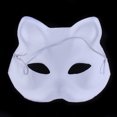 thumbnail image 4 of Shisuyan 10Pc Mask Painting Mask Full Face Costume Pulp Blank White Mask For DIY Paint, 4 of 8