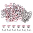 thumbnail image 1 of Unique Bargains 100PCS Grommets Eyelets 1/4 Inch (6mm) ID Hole Metal Self Backing Eyelet with Washers for Leather Pink, 1 of 7