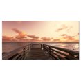 thumbnail image 2 of Boardwalk on Beach Wooden Pier - Sea Bridge Canvas Art Print, 2 of 3