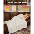 thumbnail image 4 of Electric Blanket Queen Size Dual Control - Thick Tufted Sherpa Heated Blanket Queen with 10 Heat Levels and 10 Time Settings, ETL Certified Fast Heating Blanket Queen 84"x90", Beige, 4 of 9
