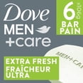 thumbnail image 2 of Dove Pain 3-en-1 Mains et Corps + Visage + Rasage Rafraîchissant Fraîcheur Ultra, 106 g (6 pains), 2 of 7